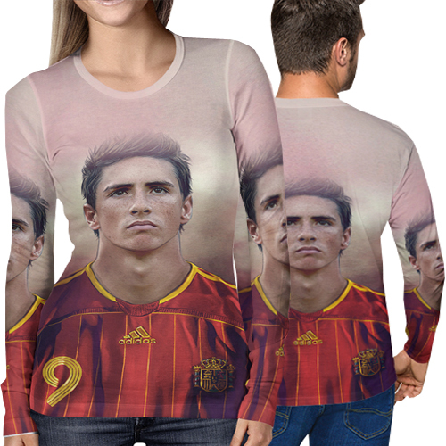 New Longsleeve T-SHIRT Fernando Torres Tshirt Fullprint Bahan Polyester Jersey | Size S M L XL XXL 3