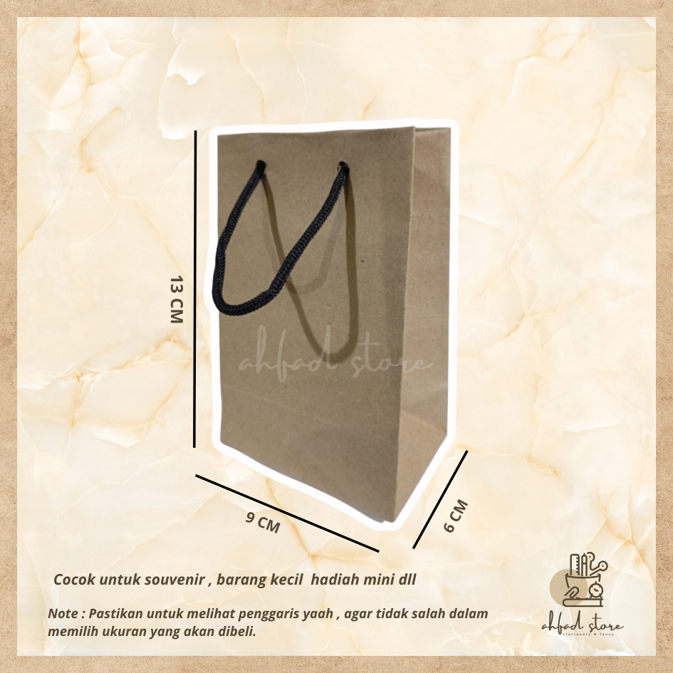 Paper Bag Mini / Paper Bag murah / Paper bag polos /Paper Bag Kraft