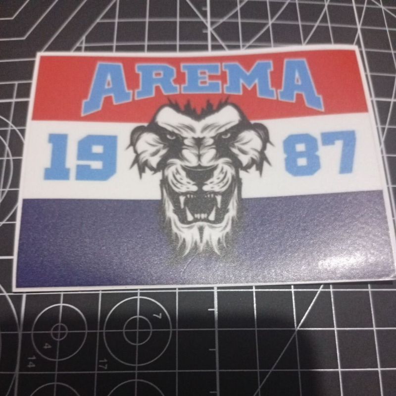 

STIKER PRINTING AREMA MERAH PUTIH BIRU
