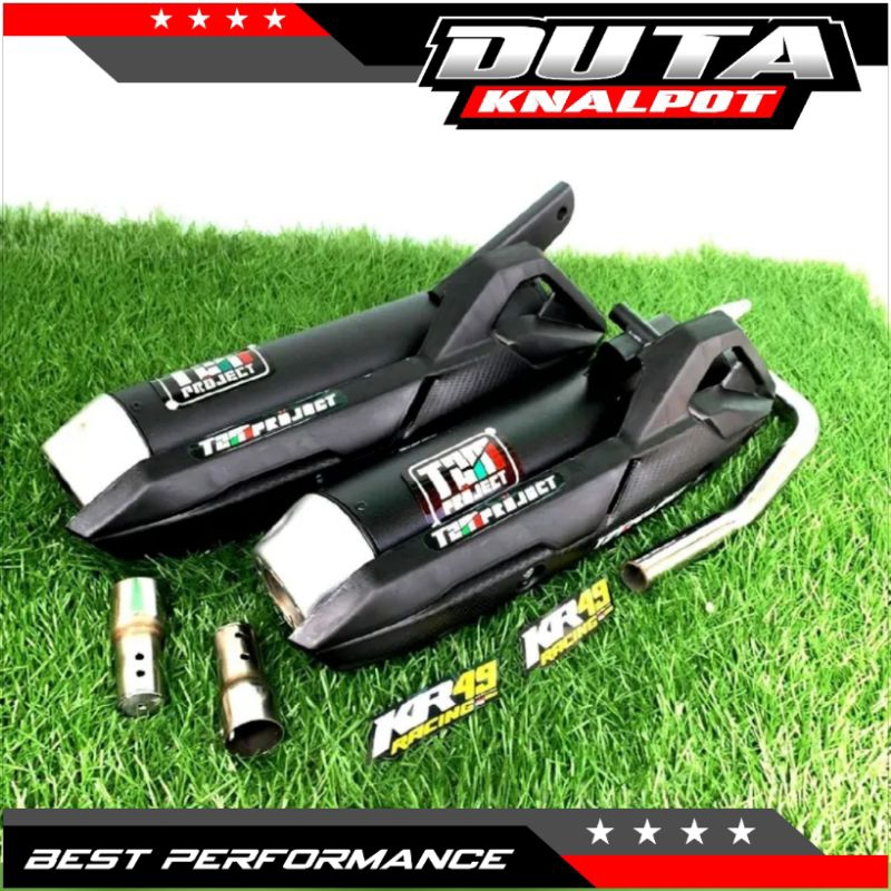 Knalpot Bass Adem Gerung Standar Racing Cover AirBlade  Untuk Matic Aerox Nmax Scoopy Beat Mio Genio