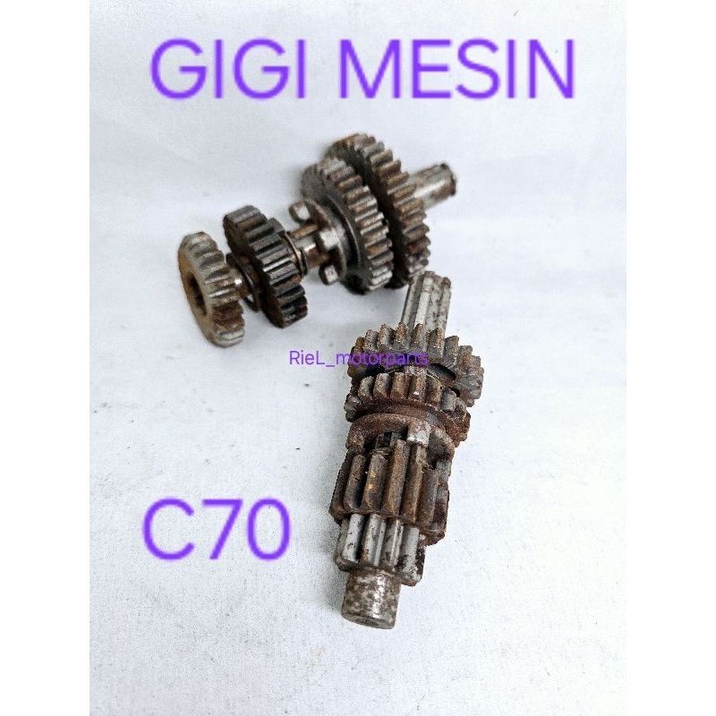 Gigi Mesin C70 / C 70 serumpun Komplit
