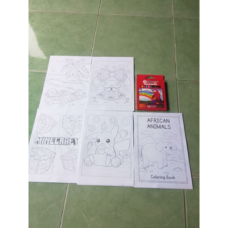 

50 gambar mewarnai+ pensil warna