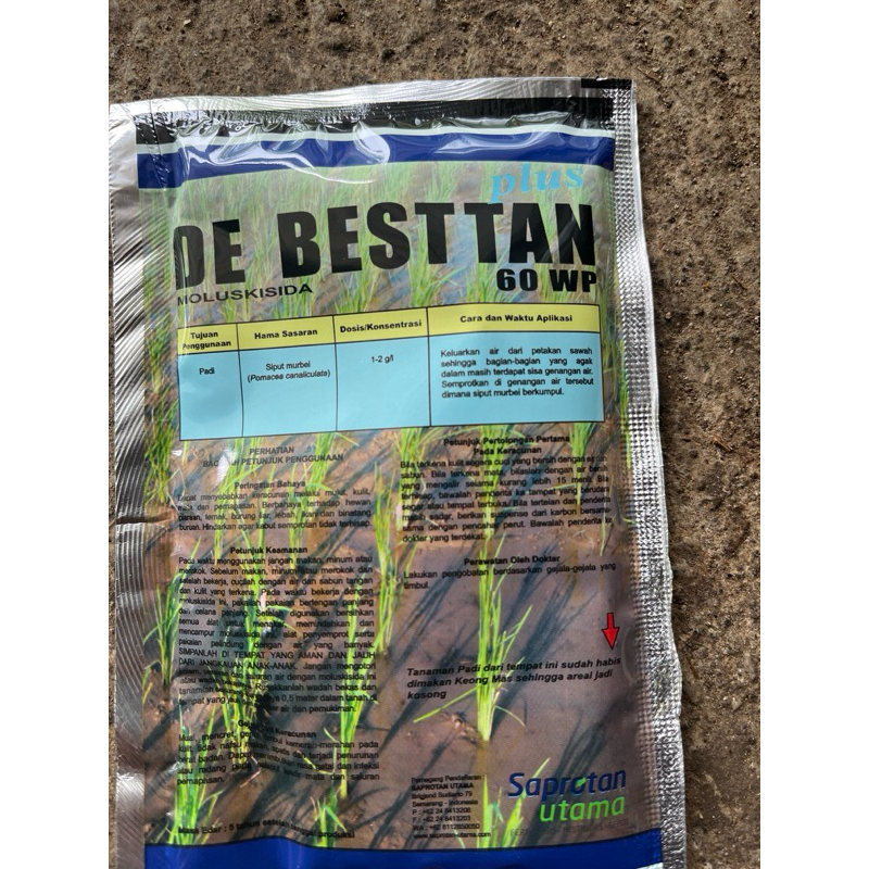obat keong sawah de besttan kemasan 15g