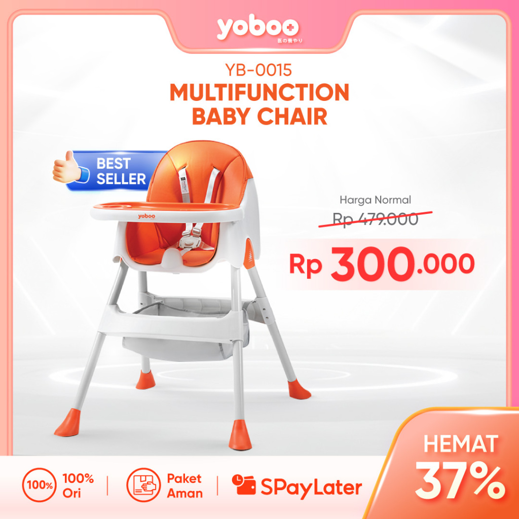 yoboo kursi bayi multifungsi dilengkapi dengan meja bersekat untuk makan bayi /YB-0015