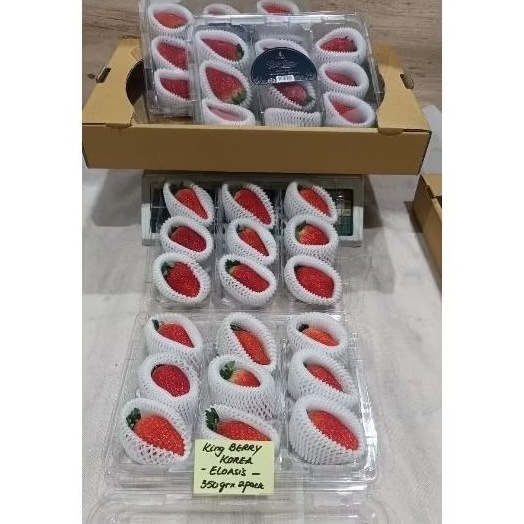 

Buah strawberry king berry super manis jumbo | pack