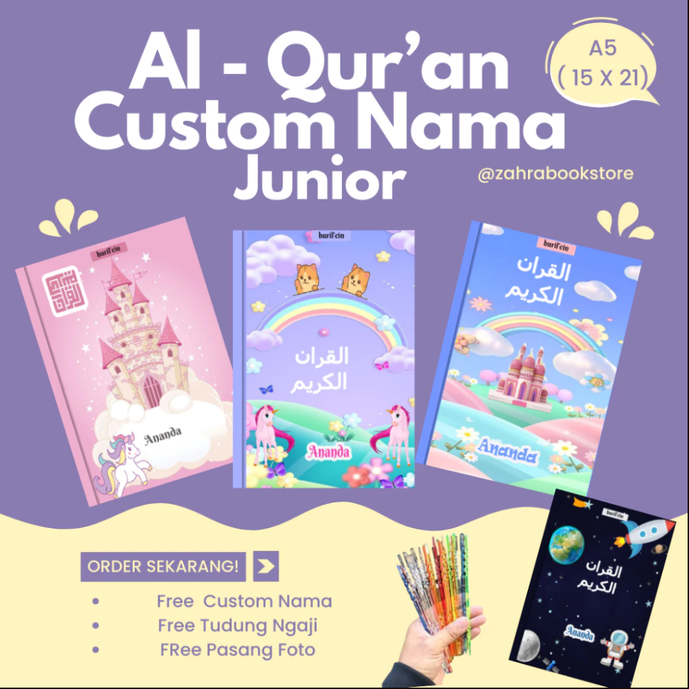 AL QURAN CUSTOM ANAK - CUSTOM ANAK - CUSTOM JUNIOR - CUSTOM - QURAN ANAK