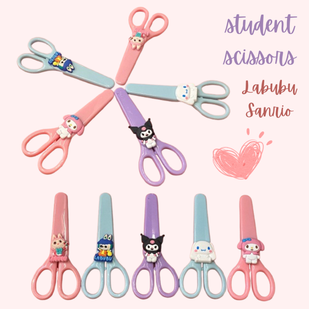 

Gunting sanrio labubu melody kuromi cinnamoroll student scissors stationery