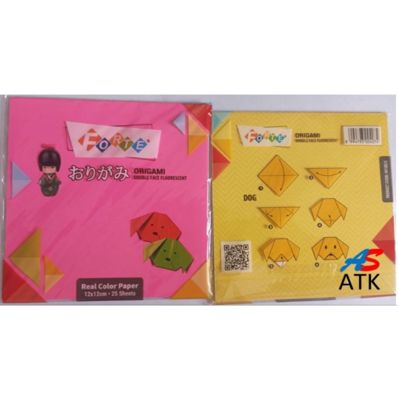 

Origami / Kertas lipat Double Flace Forte 12 cm x 12 cm 25 lembar