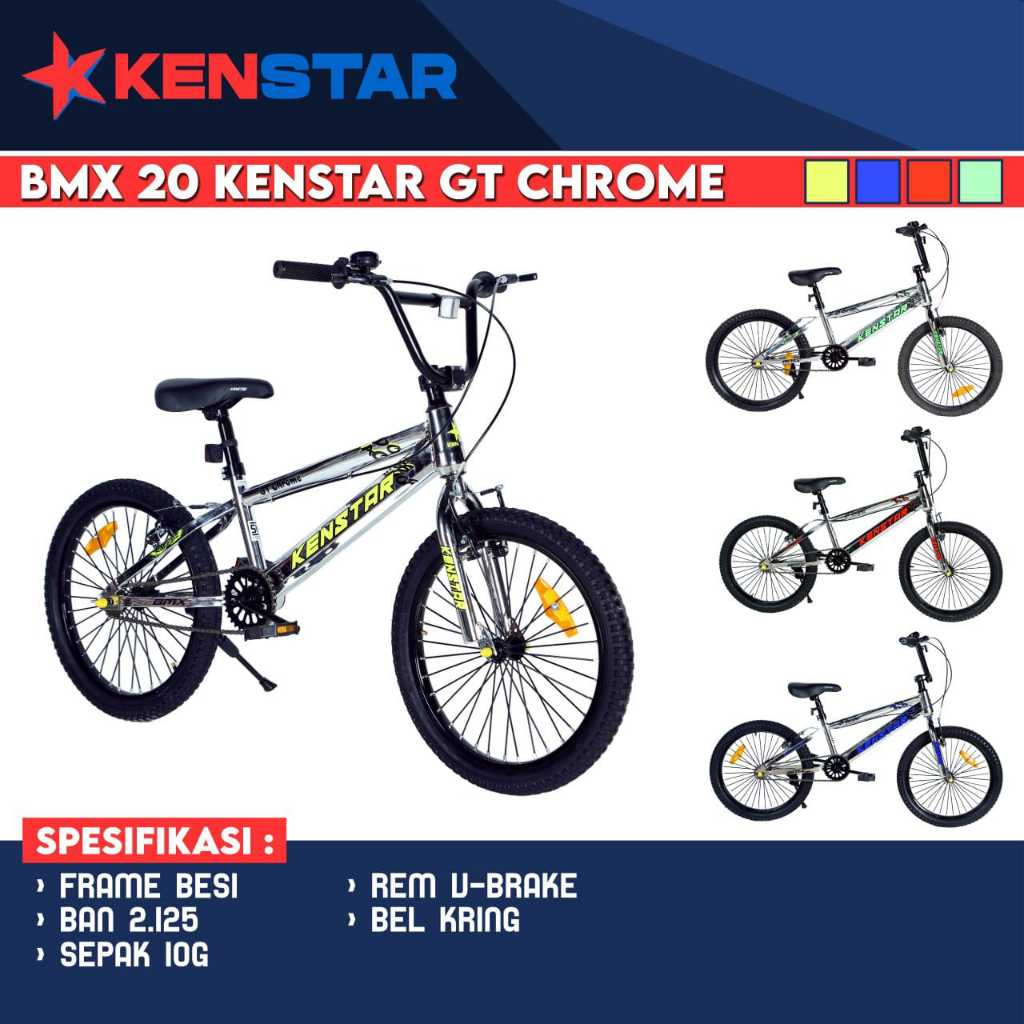 BMX 20 INCH KENSTAR SEPEDA ANAK REMAJA SMP KADO ULTAH NATAL ULANGTAHUN KENAIKAN KELAS