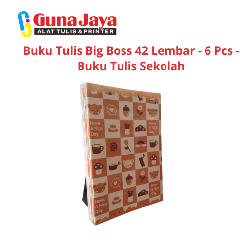 

Buku Tulis Big Boss 42 Lembar - 6 Pcs - Buku Tulis Sekolah - GunajayaATK