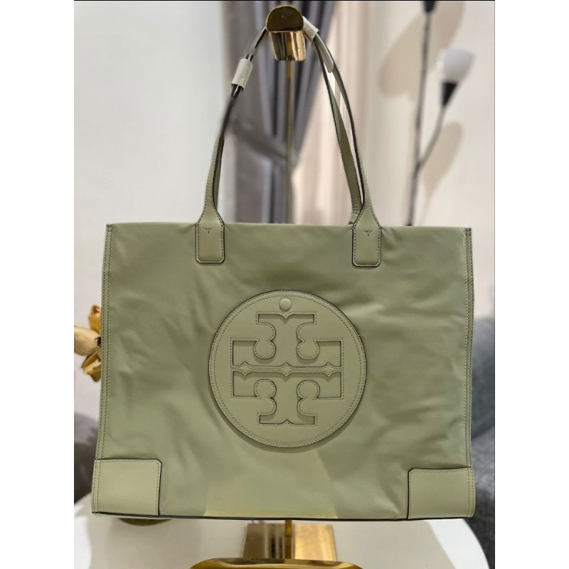 Tory Burch Ella Tote Large / Olive Spring