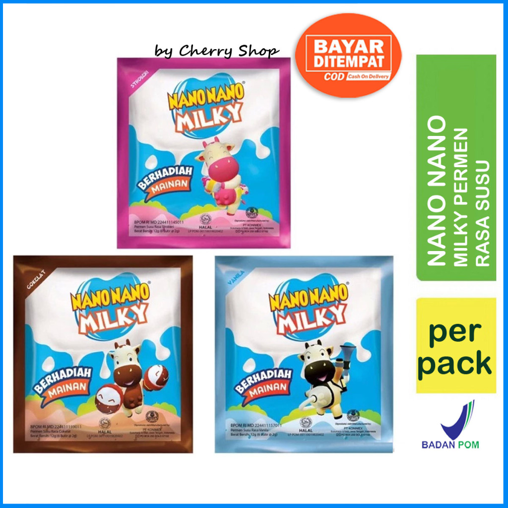 

[PER SACHET] Permen Nano Nano Milky By Cherry Shop