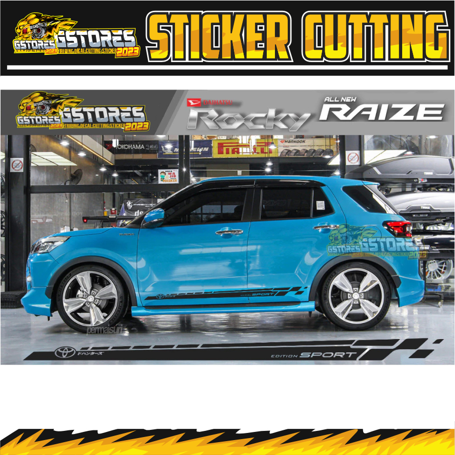 STICKER DAIHATSU ROCKY TOYOTA RAIZE STICKER SAMPING ROCKY RAIZE