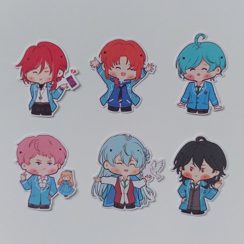Ensemble Stars Fanart Stickers (Rei, Shu, Wataru, Kanata, Leo, Natsume)