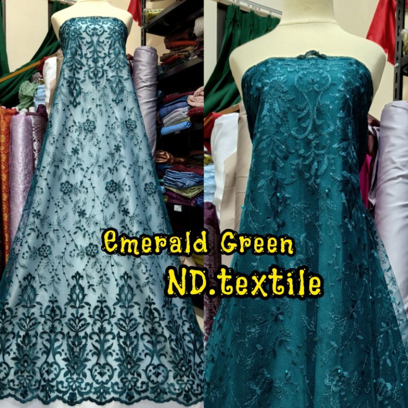 Kain Tile Akar Pinggiran/Akar Menjalar/salur/Bahan Kebaya