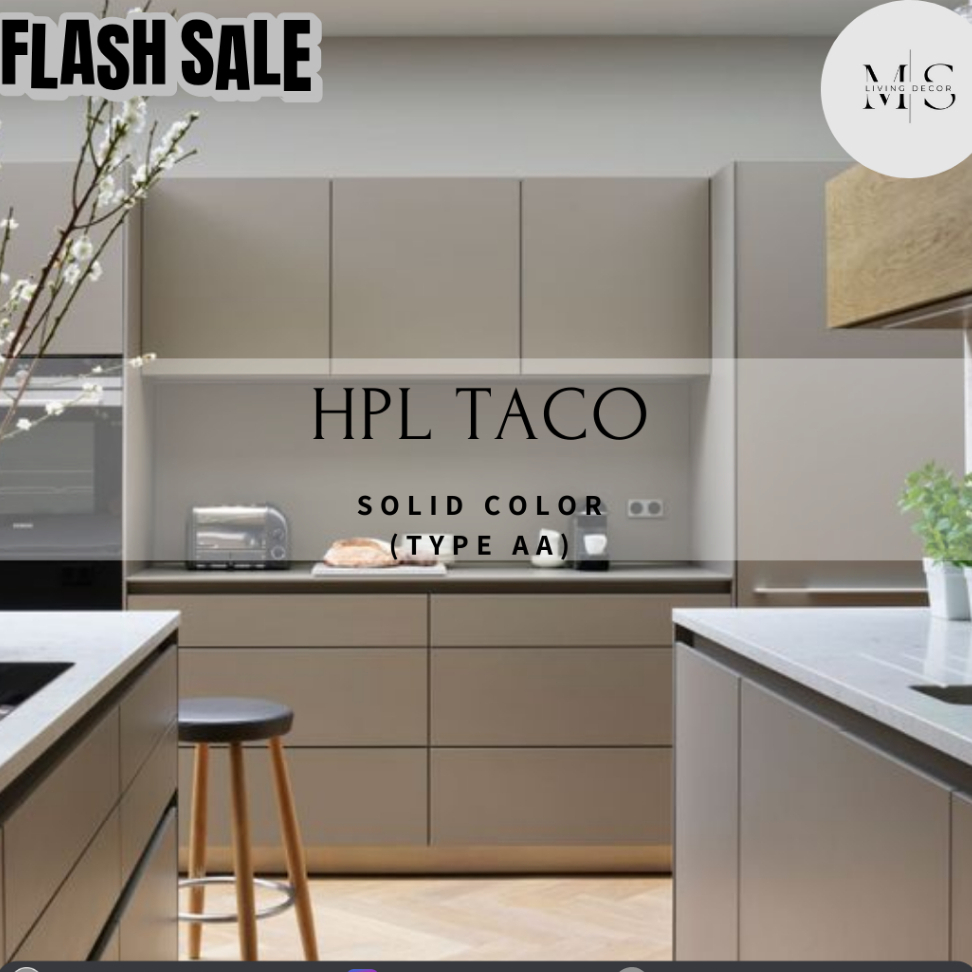 Lapisan furniture HPL TACO warna solid harga termurah