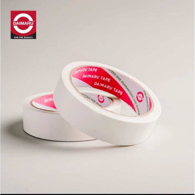 

Double tape kertas 1" / Double tape daimaru dan NMB 1/2" 1,2cm dan 1 inch 2,4cm