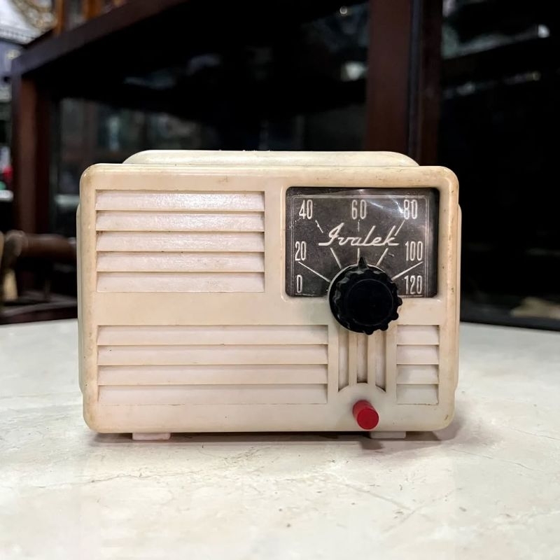 Radio Crystal Ivalek Artdeco Bakelit 1950 Lawas Jadul Tua
