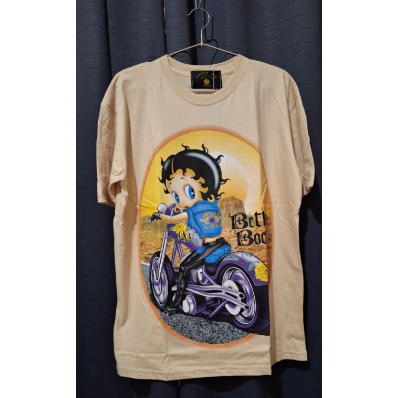 KAOS OVERSIZE BETTY BOOP APPLE PIE IMPORT BKK