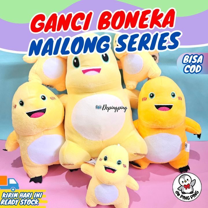 Boneka Nailong/ Ganci Boneka Nailong/ Gantungan Kunci Nailong/ Boneka Dino Kuning