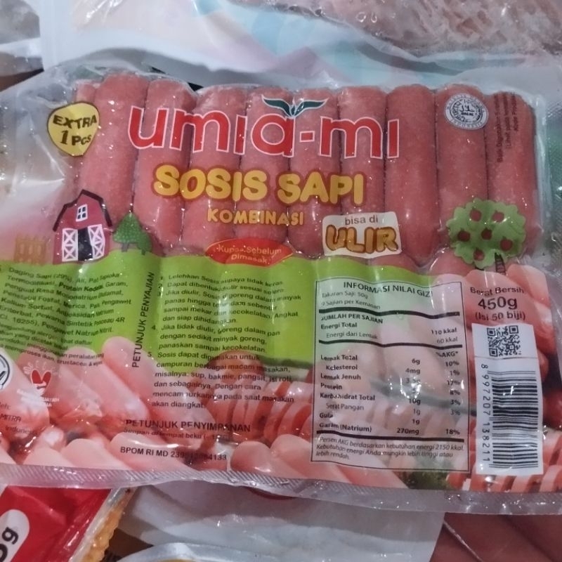

umiami sosis cocktail isi 50