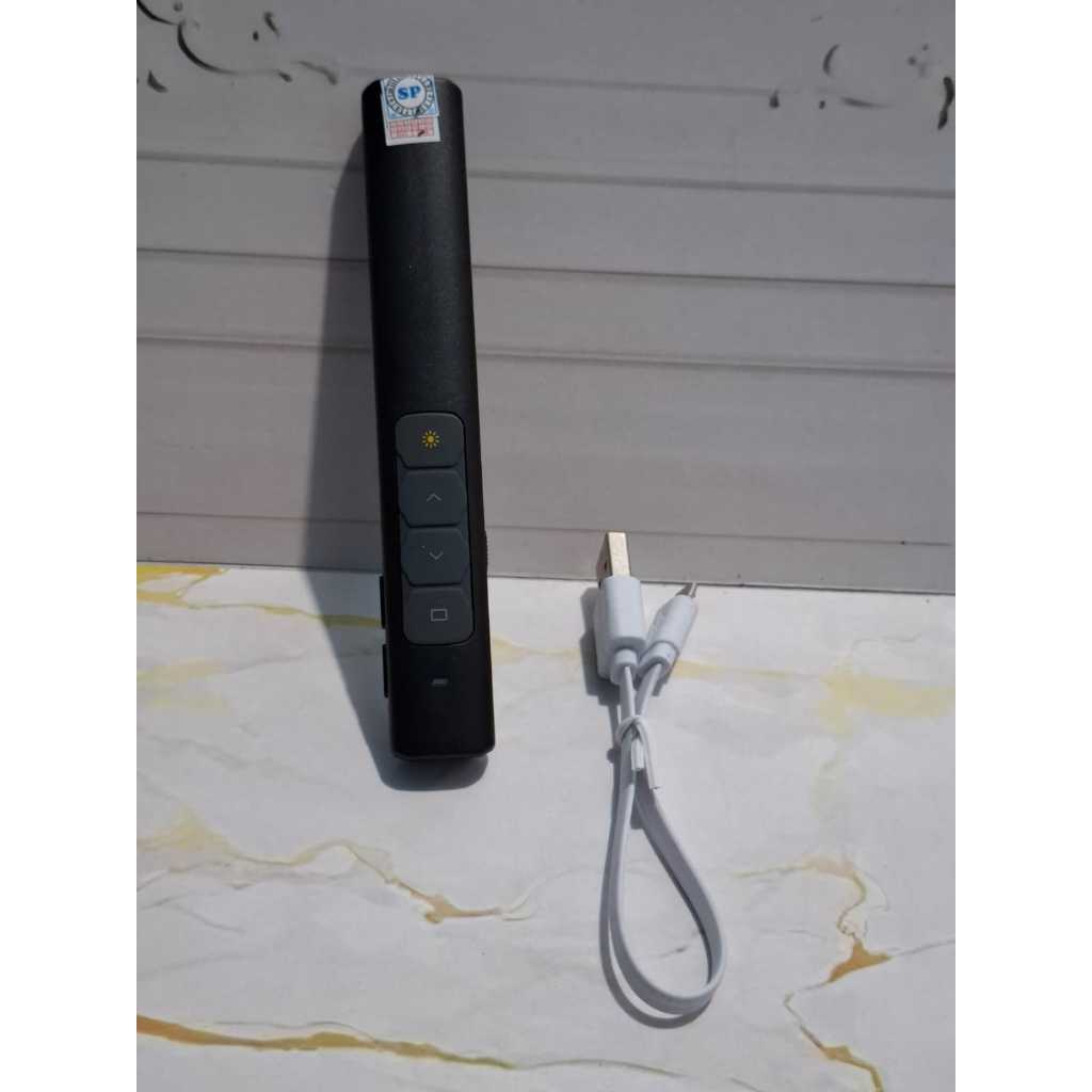 Laser Pointer Presentasi Pen Remote Wireless 100 Meter Charge H08