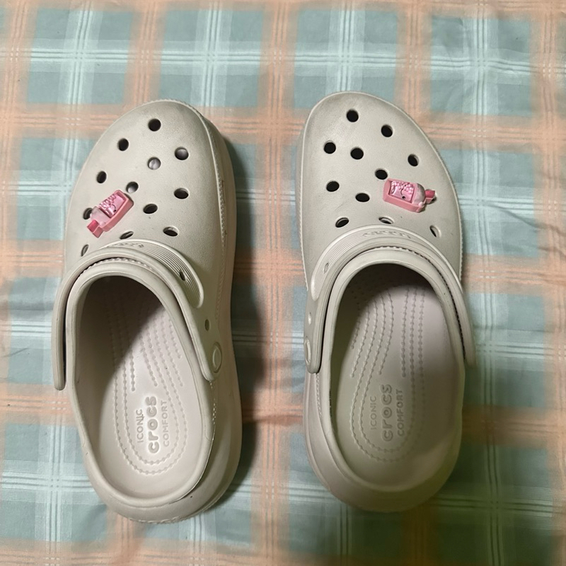 crocs high preloved pink