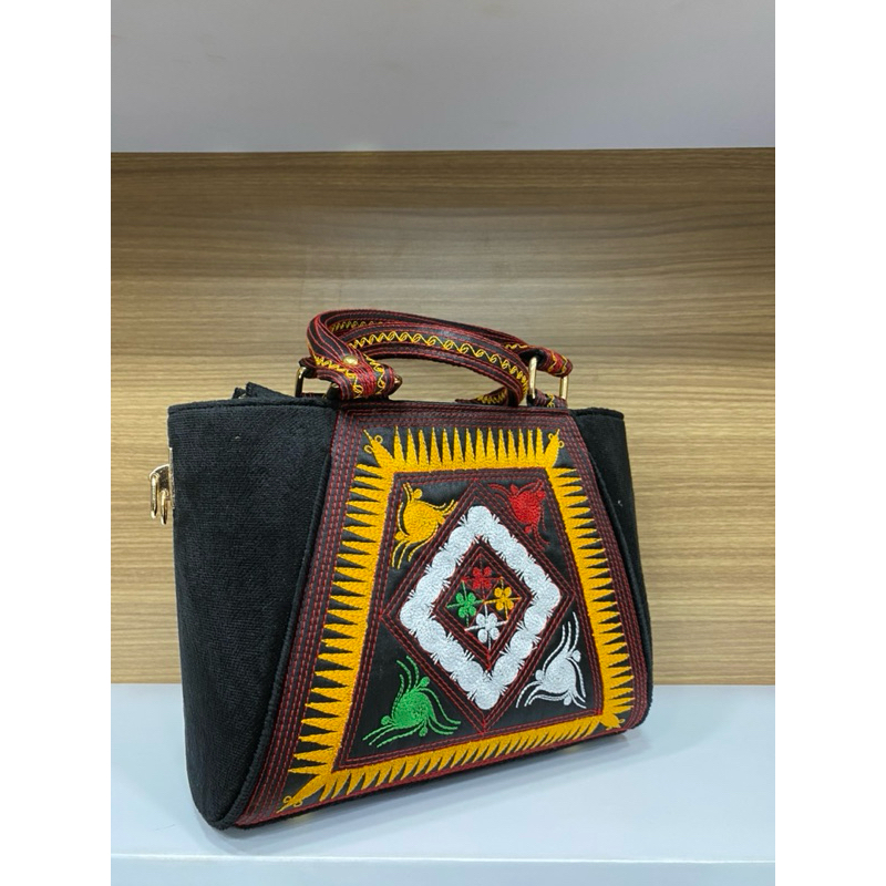 Tas Aceh Beludru Motif Gayo/Pintoe Aceh Ukuran besar