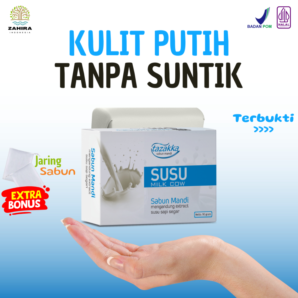 Sabun Susu Pemutih Badan BPOM Asli Sabun Susu Pemutih Tazakka