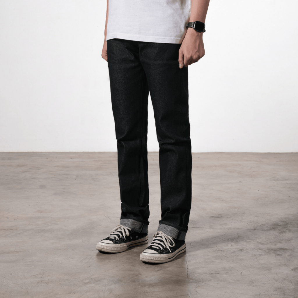 Treadless - Ares - Black Indigo - Denim pants - Slim Fit 14oz