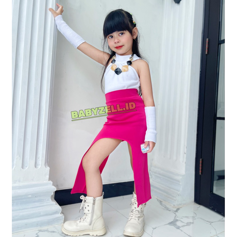 SET ANAK PEREMPUAN CATWALK COSTUM BAJU FASHION SHOW USIA 4-12th