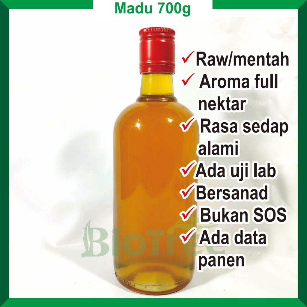 

Madu Mentah Murni Kemasan Botol Iceland Ukuran 700gr Non Label Siap Jual