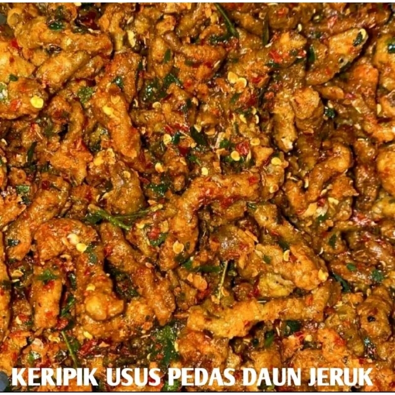 

Kripik Usus Daun Jeruk 500gram