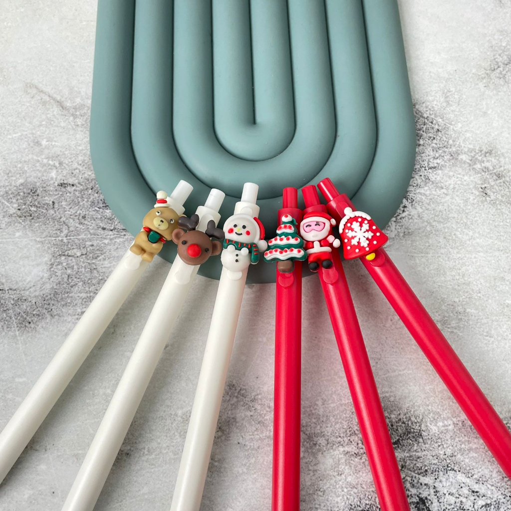 

Pulpen Cetek NATAL Super CUTE LUCU Ready Warna Merah & Putih TERMURAH / Bolpen Cetek Natal SANTA SNOWMAN Imut Unik Tinta Hitam Tema Christmast Terlaris Stationary Fancy bisa Grosir dan COD
