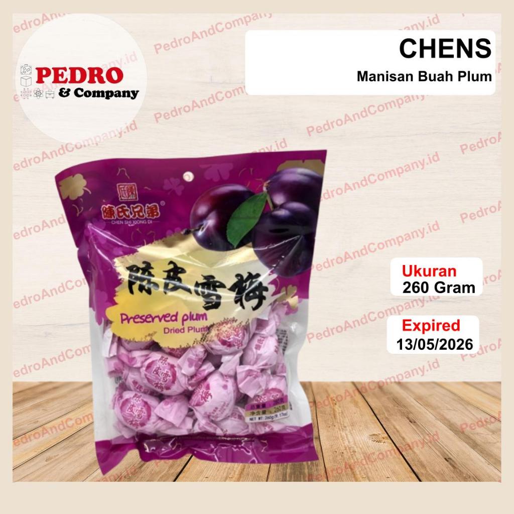 

Chens PRESERVED DRIED PLUM 260 gram manisan buah PLUM KERING Chen Shi Xiong Di