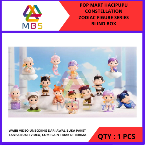 ORIGINAL 100 % POPMART HACIPUPU CONSTELLATION ZODIAC SERIES BLIND BOX