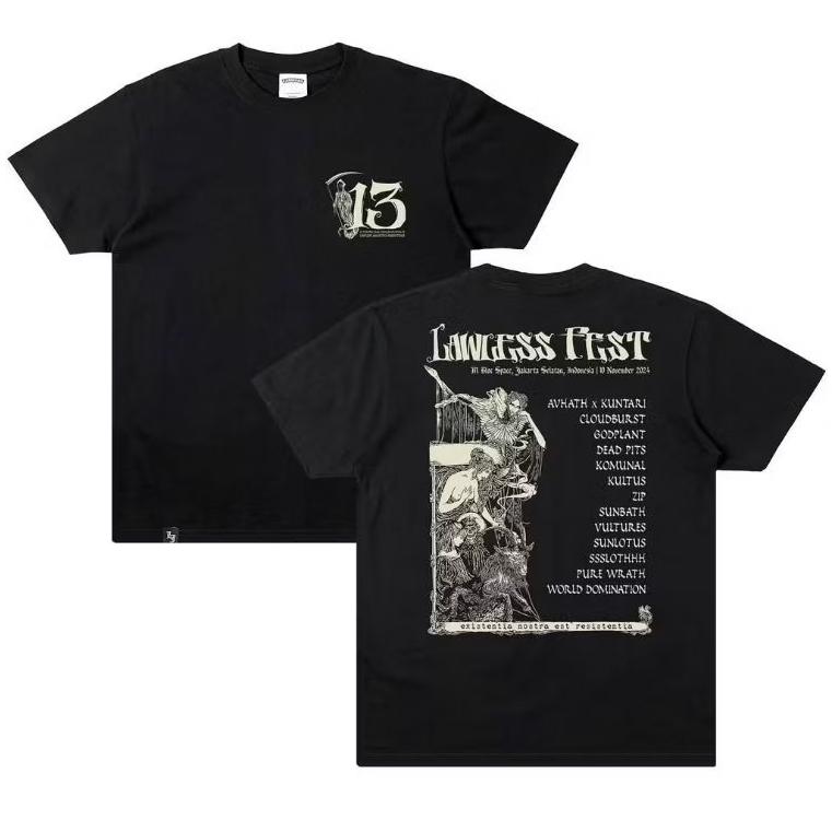 Sugarcave Tshirt LAWLESS JAKARTA - LAWLESS FEST Limited | Lawless Jakarta Official Merchandise