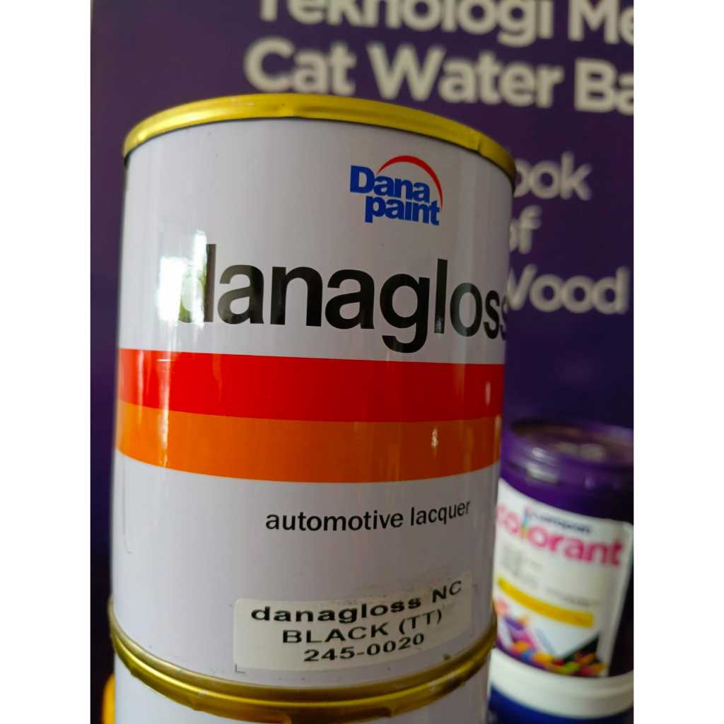Danagloss Black TT 0020 / Cat Danagloss Hitam Gloss / Dana Hitam Gloss / Cat Motor/ Cat Mobil / Cat 