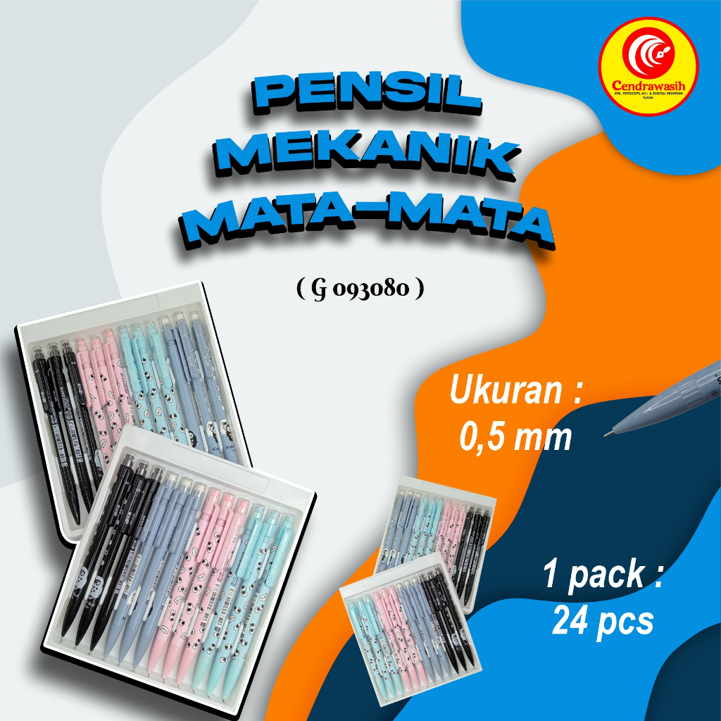 

PENSIL MEKANIK MATA MATA G09308 0,5MM PACK