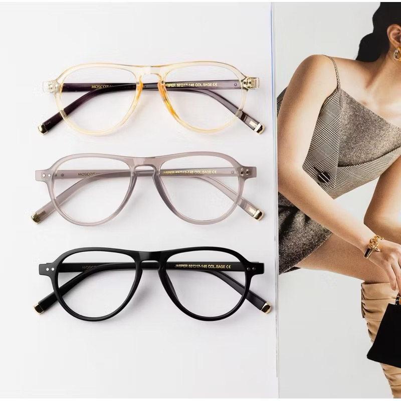 Kacamata Aviator MOSCOT JASPER - Lensa Photocromic, Antiradiasi, Blueray, Bluecromic, Browncromic | 