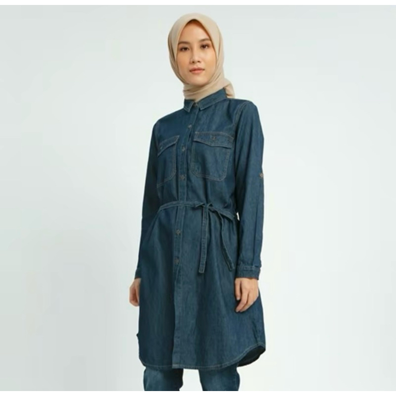 Geela Kemeja Katun Denim Melissa Shirt