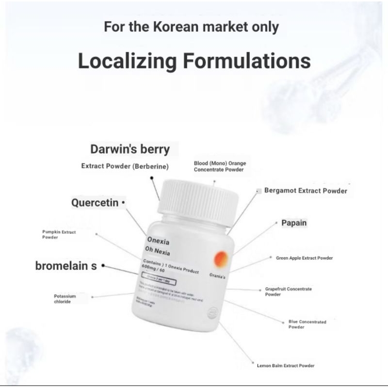 Onexia 오넥시아 vitamin diet korea slimming pelangsing penurun berat badan berberine