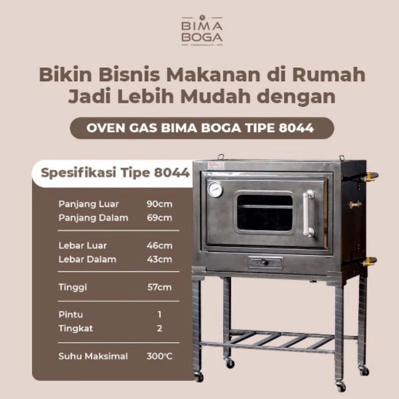 oven gas bima boga second bekas