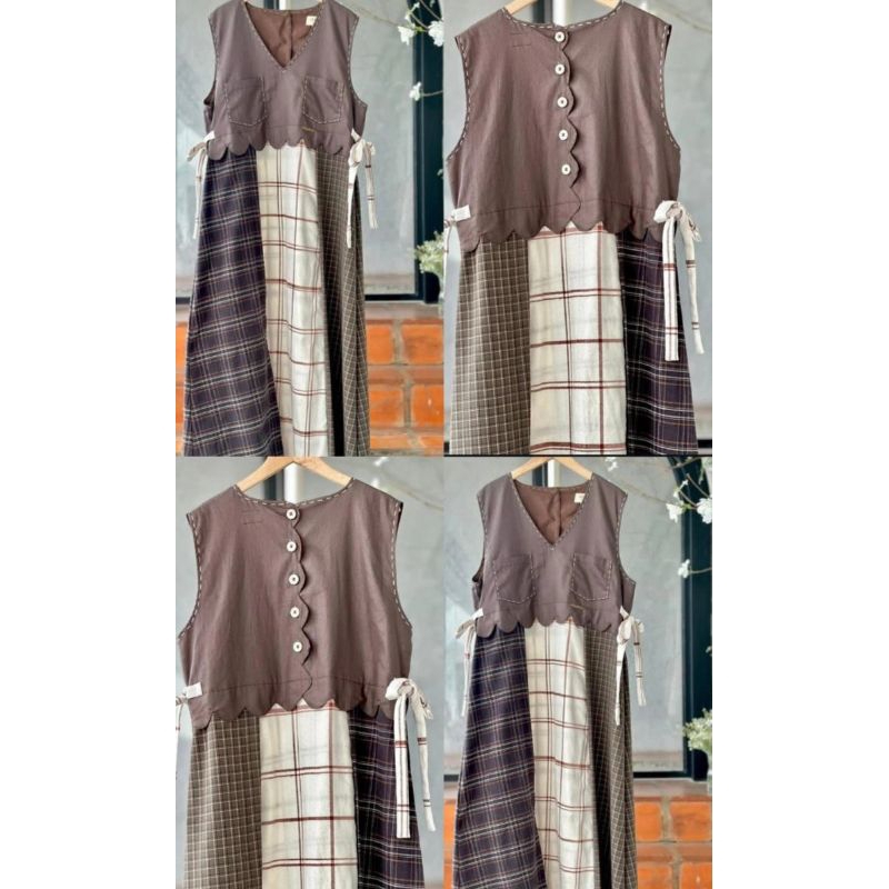 NEREIDA VEST DRESS COCO by dfr.cloth