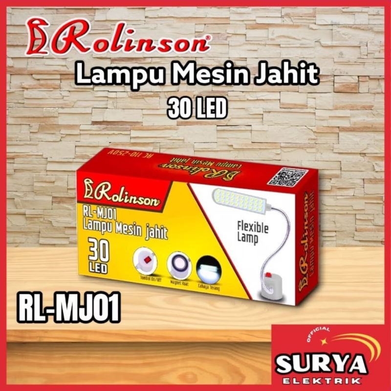 Lampu Tempel Magnet Mesin Jahit ROLINSON Kuat Flexible Terang 30 LED Termurah