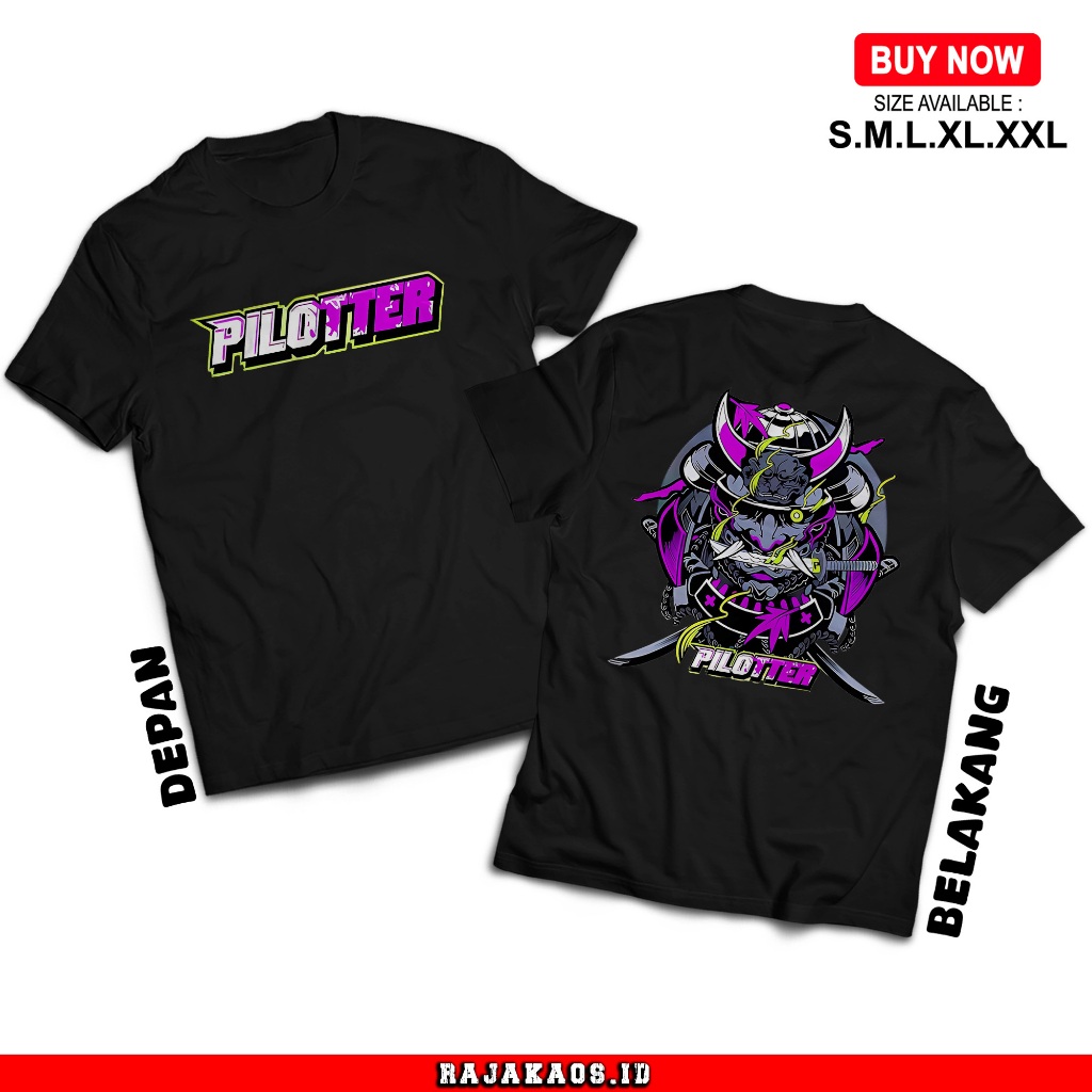 Kaos Racing Piloter Samurai - Baju Racing Piloter - Nyaman dan adem Unisex
