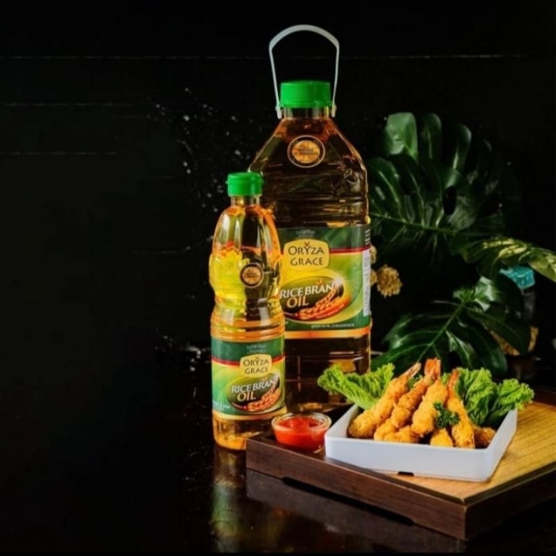 

Oryza Grace Rice Bran Oil - 1 liter | Minyak Goreng