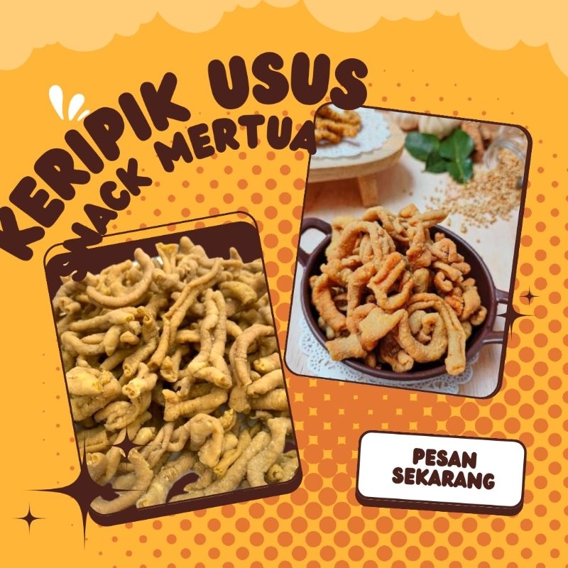 

(BISA COD) KERIPIK USUS CRISPY 100 GRAM SNACK Mertua