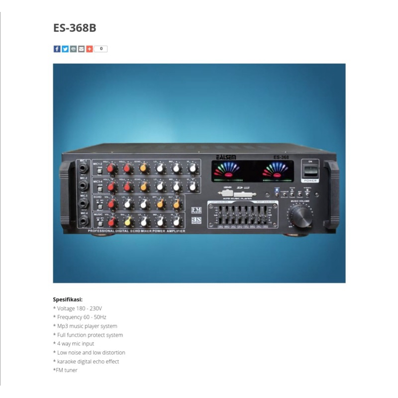 Ealsem ES-368B Amplifier Digital