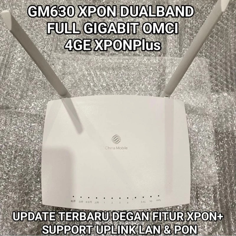 Modem GM630 XPON GPON dan EPON WiFi Dual Band ku Support OMCI